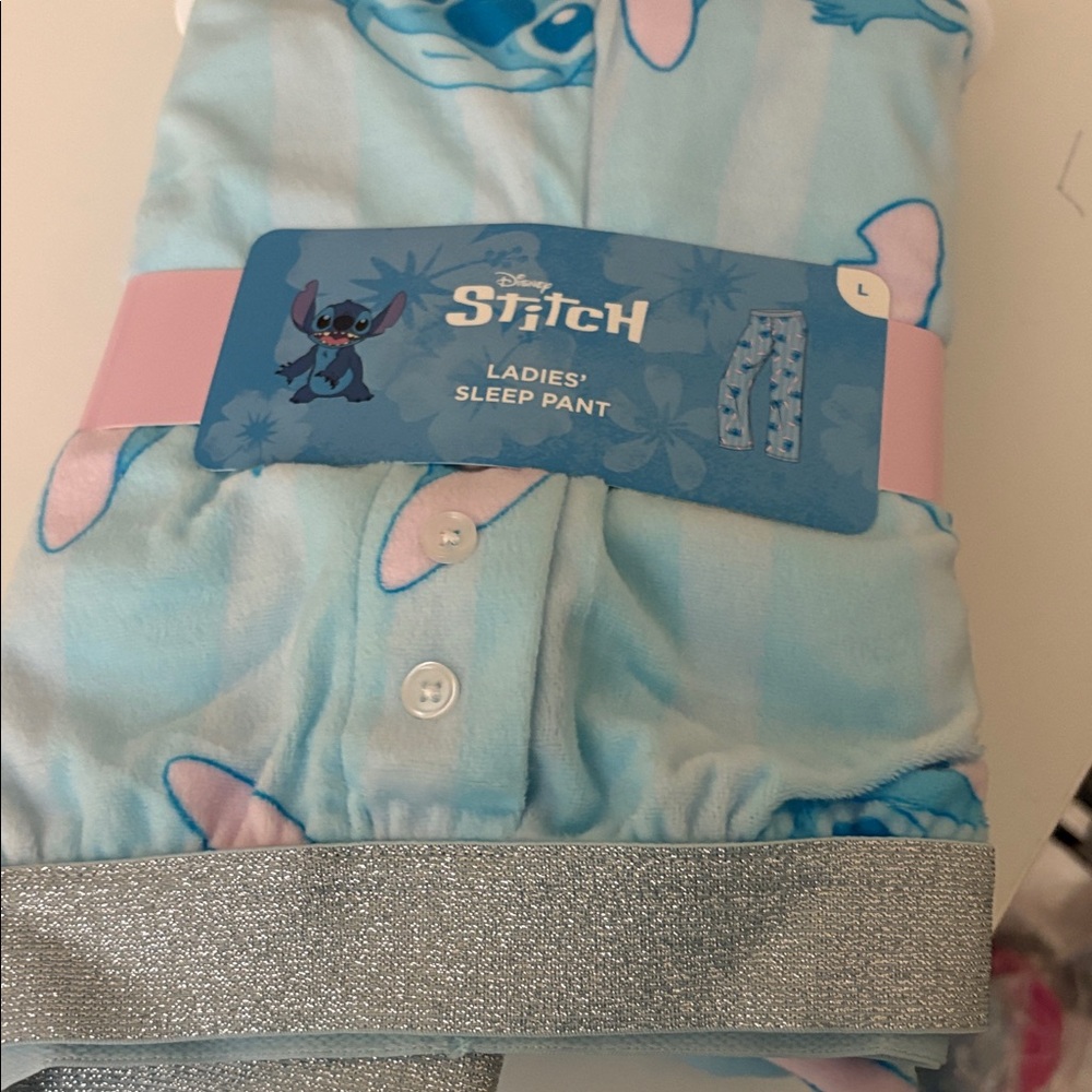 Disney Lilo and Stitch soft blue lounge pajama pants